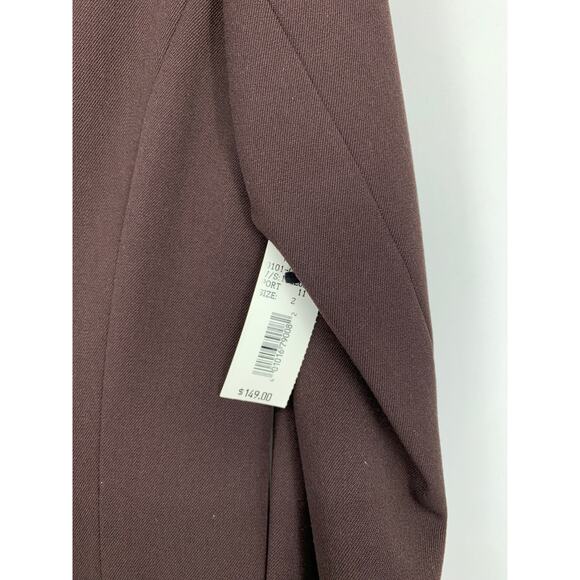 Vintage Barami 2 Piece Pant Suit Set Womens Size 26 Chocolate Brown Straight Leg - Picture 7 of 12
